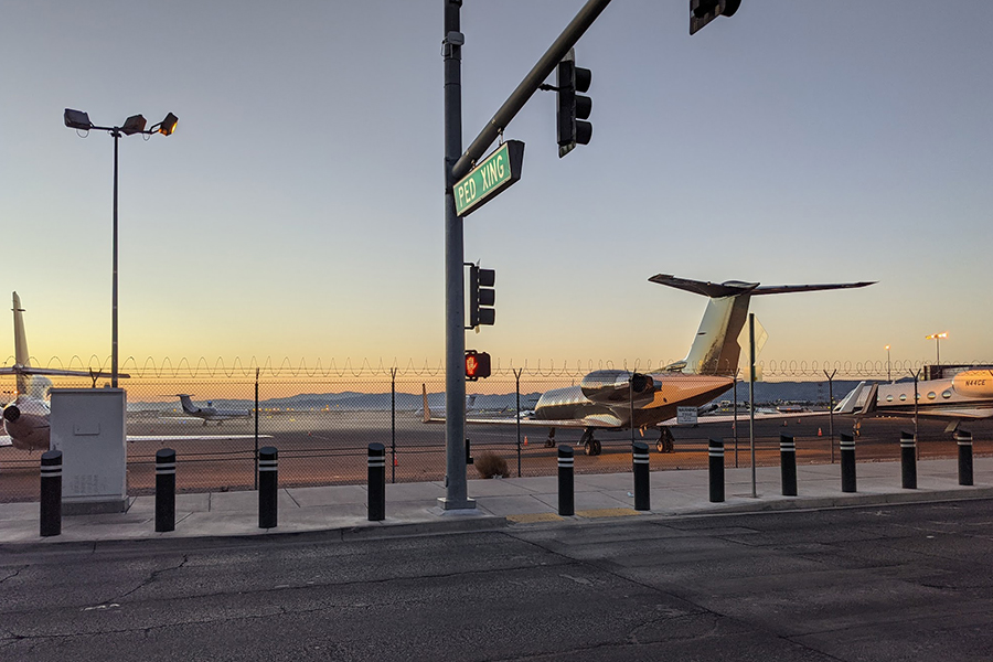 Private jets at McCarran airport